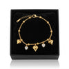 Heart Charm Ball Chain Bracelet