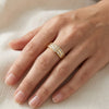 Onyx 24K Gold Plated Ring
