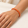 Orange Bamboo Bracelet