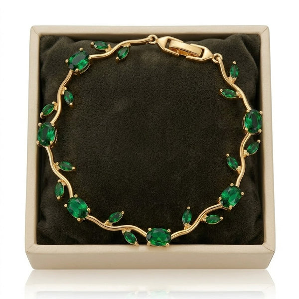 Emerald Tulip Bracelet