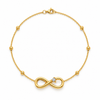 Teardrop Crystal Infinity Bracelet