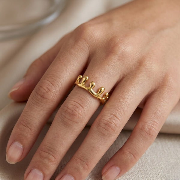 Molten Gold Ring
