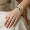 Classic Cuban Emerald Bracelet