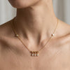 Crystal Charm Dangle Necklace