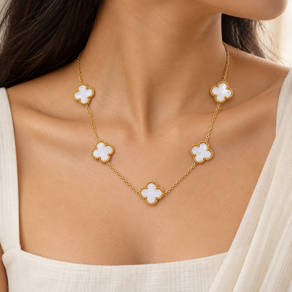 White Clover Necklace