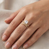 Cross Studded Diamond Ring