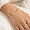 Halo Heart Studded Bracelet