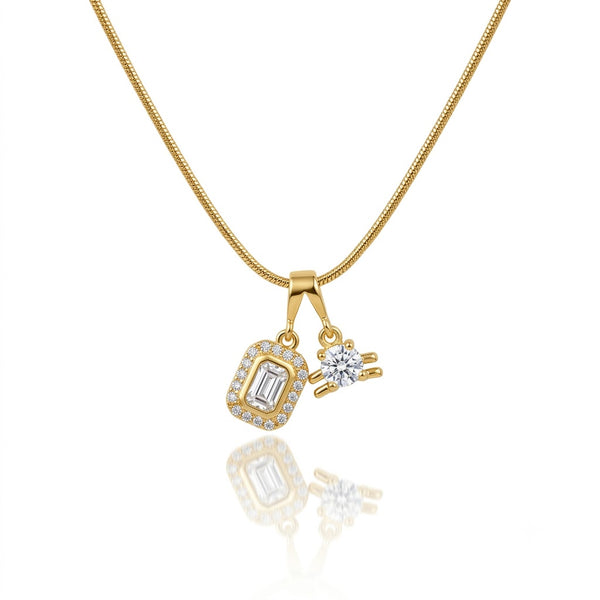 Crystal Solitaire Necklace