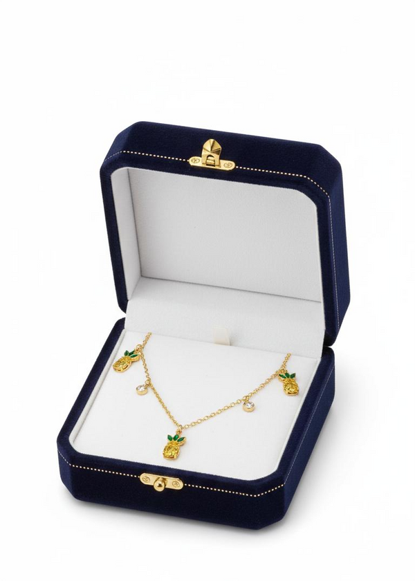 Dainty Crystal Pineapple Chain
