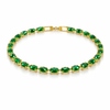Marque Emerald Chain Bracelet