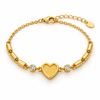 Gold Heart Beaded Bracelet