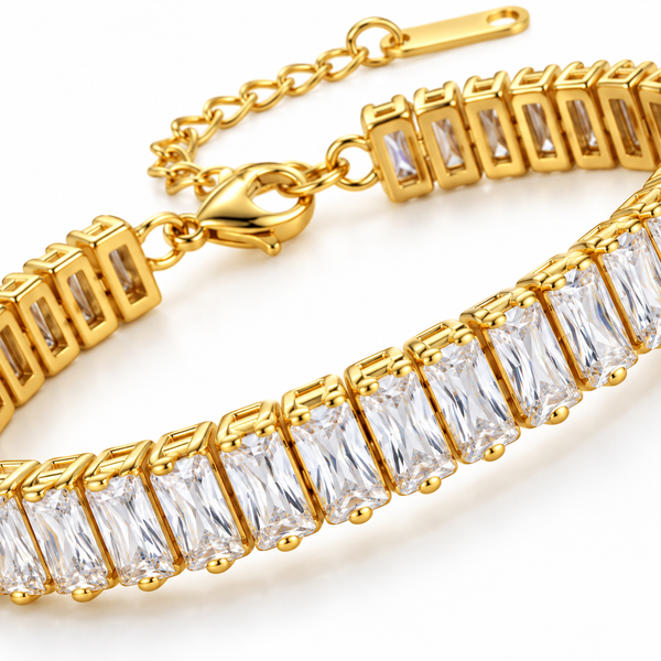 MEADOW BAGUETTE TENNIS BRACELET
