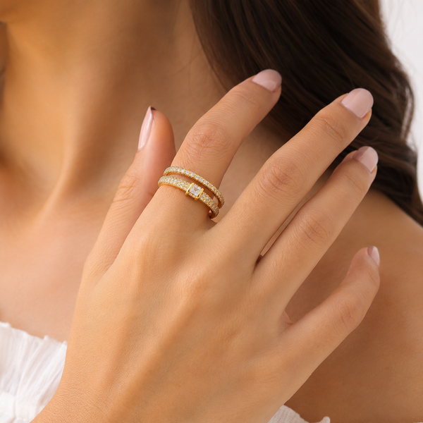 Noir Studded Ring
