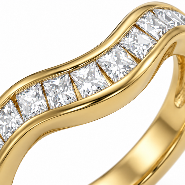 Studded Curve Ring