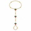 Ruby Tulip Hand Chain