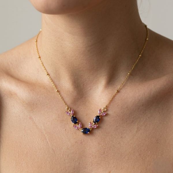 Blustone Blush Tulip Necklace