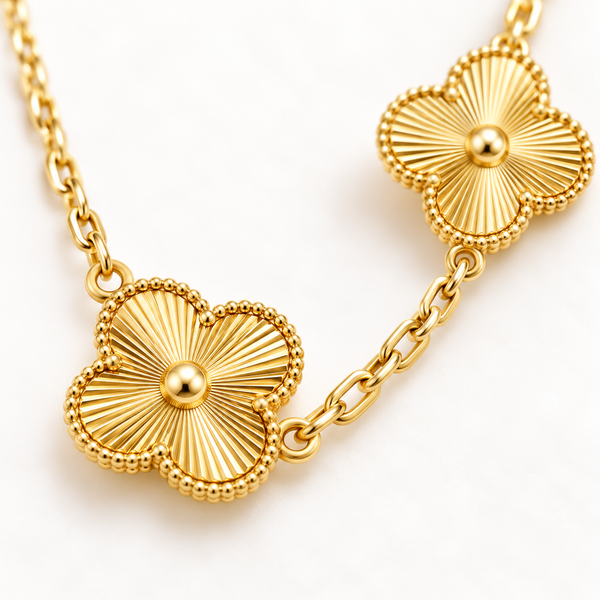 Gold Clover Necklace