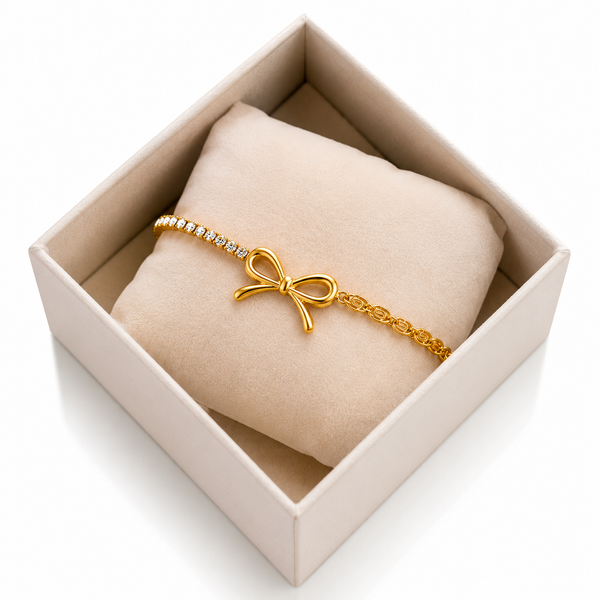 Bow Half Studded Bracelet