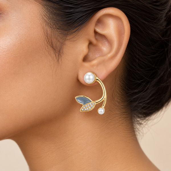 Dazzle Leaf Earrings