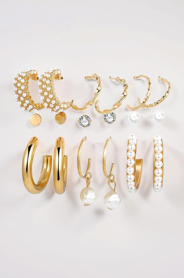 Galaxy Gold Tone Earrings