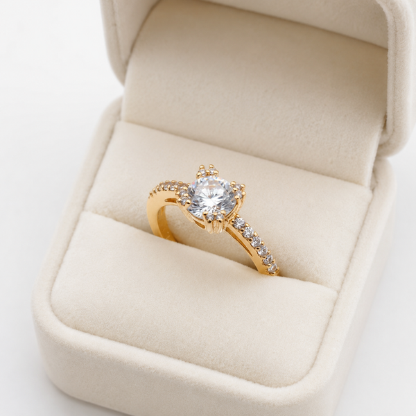 Nova Bloom 24K Gold Plated Ring