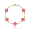 Pink Clover Bracelet