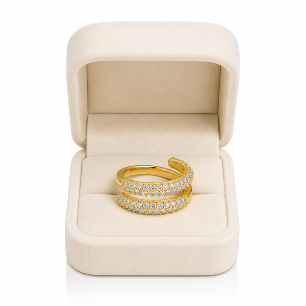 Spiral Studded Ring
