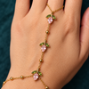 Pink Tulip Hand Chain