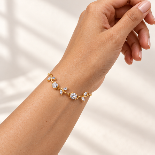 Crystal Adjustable Tulip Bracelet