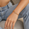 Interlinked Studded Chain Bracelet