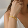 Diamond Cut Gold Bangle