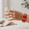 Viral Stackable Bar Bracelet - Maroon