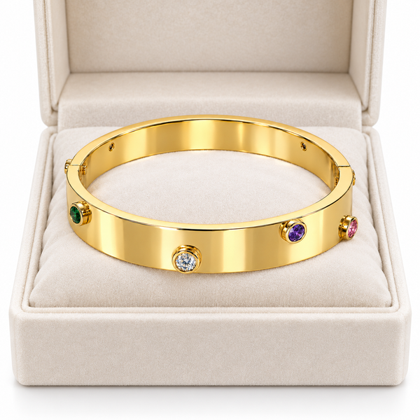 Colour Crystal Broad Bracelet