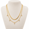 Dual Layer Crystal Chime Necklace