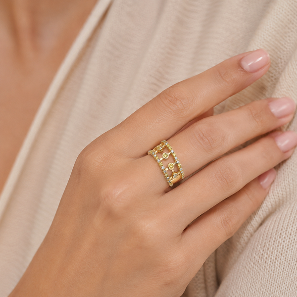 Studded Beads Rings