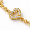 Studded Halo Heart Bracelet