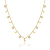 Crystal Gold Charms Necklace