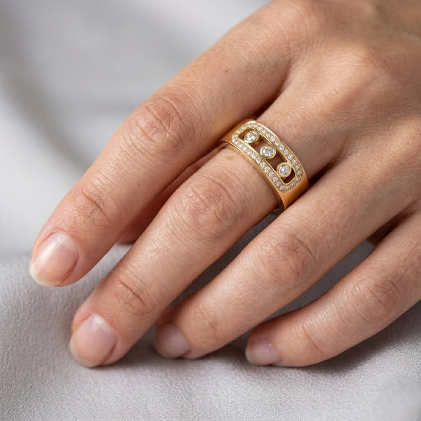 Studded Halo Ball Ring