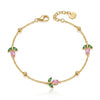 Pink Crystal Mini Tulip Bracelet