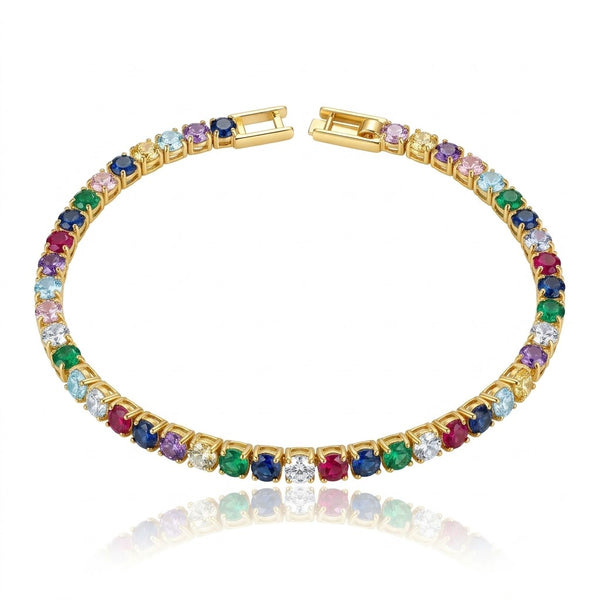 Multicolour Tennis Bracelet