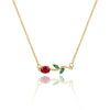 Red Tulip Necklace
