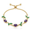Blue Stardust Tulip Bracelet Adjustable