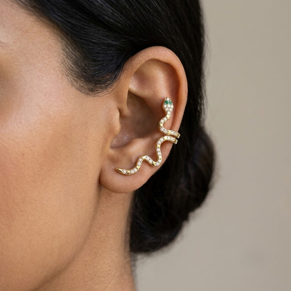 Studded Snake Ear Cuff