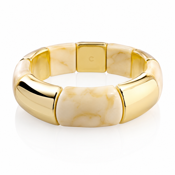 Viral Stackable Bracelet- Creme