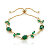 Emerald Tulip Bracelet Adjustable