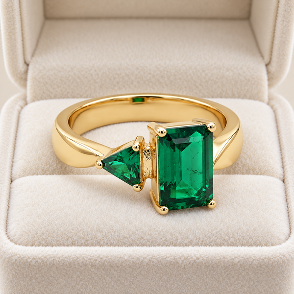 Emerald Duo Ring