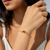 Brown Tulip Adjustable Bracelet