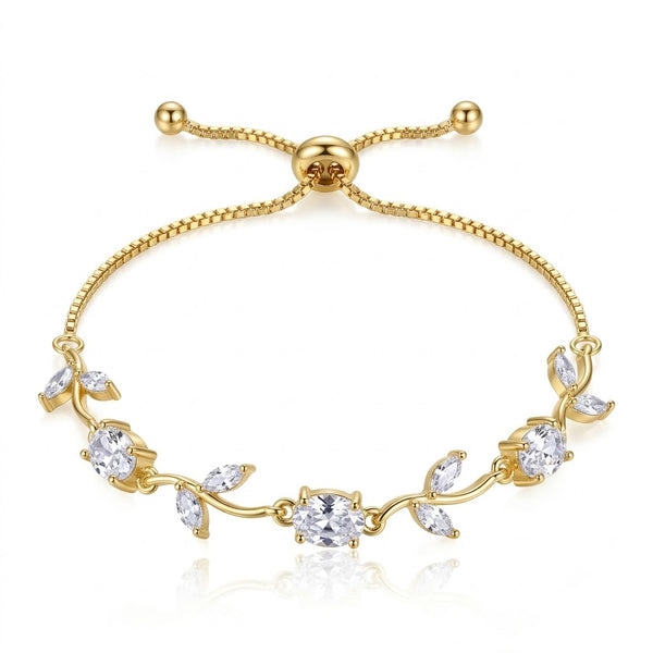 Crystal Adjustable Tulip Bracelet