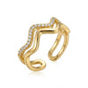 Studded Wave Ring