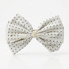 Close-up of the Polka Dot Hair Bow Clip showing bow detail